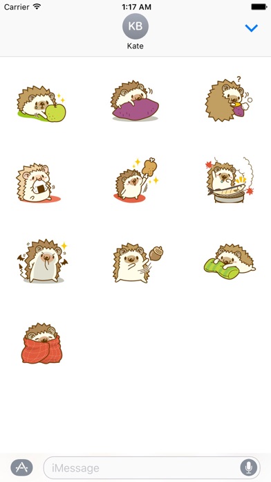 Hedgehog In Autumn Sticker screenshot 3