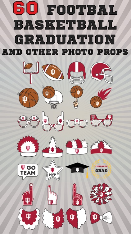 Indiana Hoosiers PLUS Selfie Stickers screenshot-3