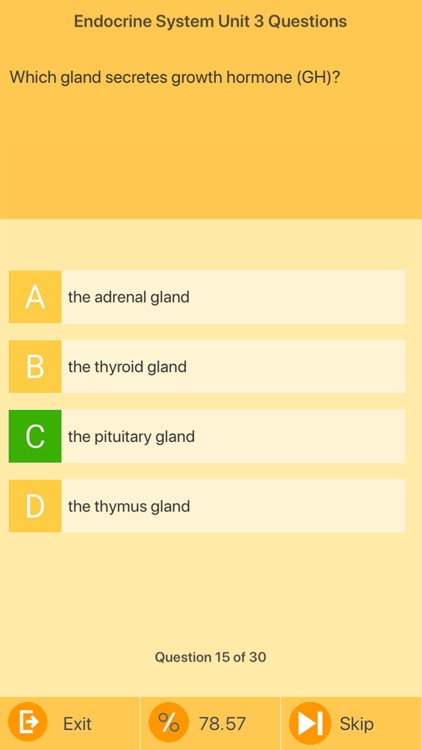 Endocrine System Biology Quiz