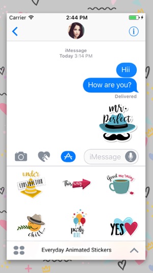 Everyday Animated Text Sticker(圖2)-速報App