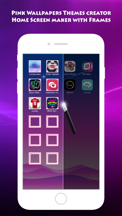 How to cancel & delete Pink Wallpapers Themes creator from iphone & ipad 1