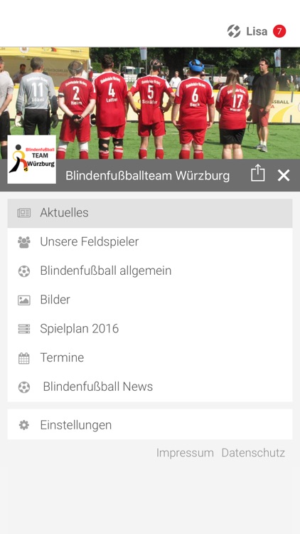 Blindenfußballteam Würzburg