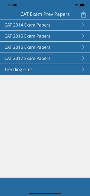 CAT Exam Prev Papers