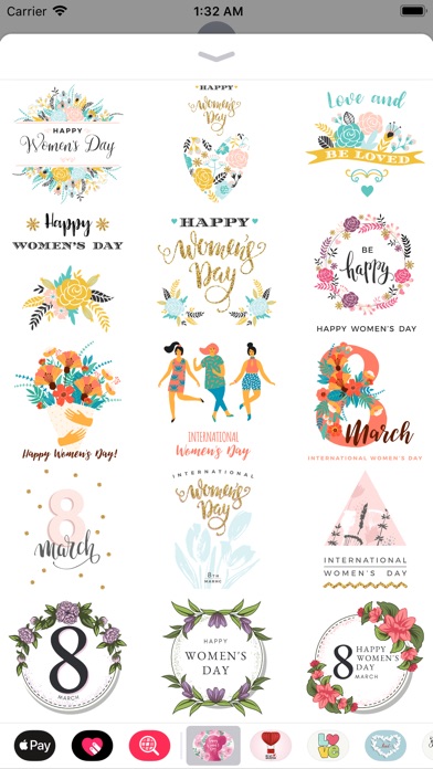Happy Women's Day Stickers Set screenshot 3