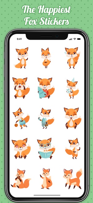 Cute Fox Emojis(圖3)-速報App