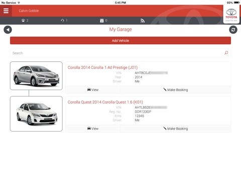 MyToyota screenshot 4