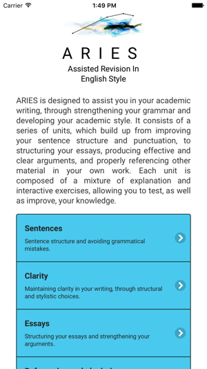 ARIES: English Academic Style