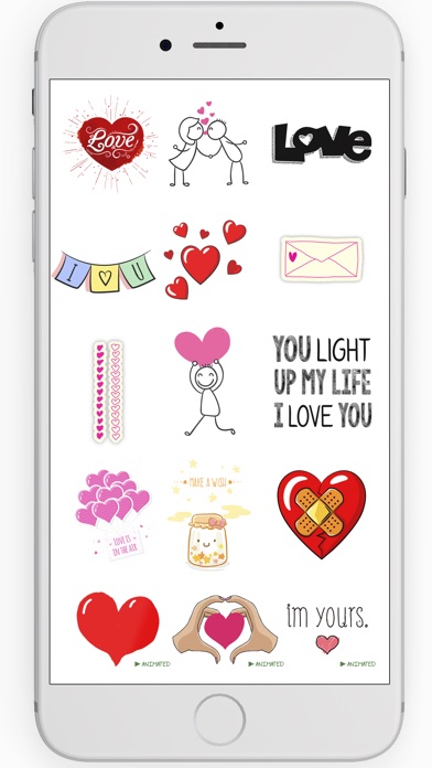 New Love Stickers for iMessage app screenshot 3