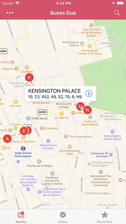 Buses Due: London bus times