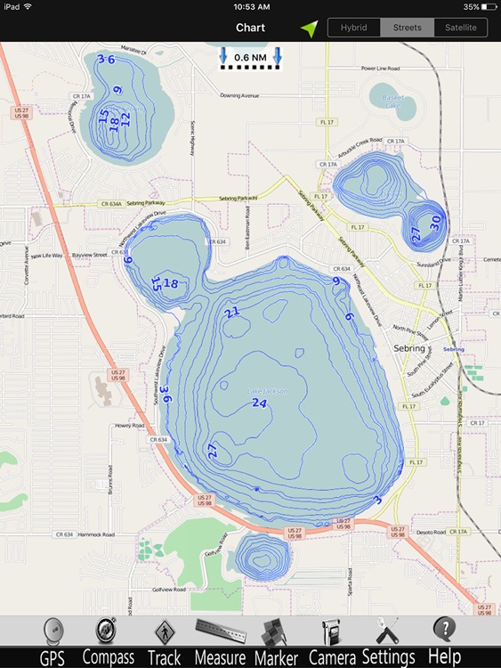 Florida lakes Fishing Chart HD screenshot-3