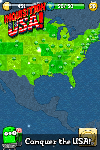 Inquisition USA! (Map Quiz) screenshot 4