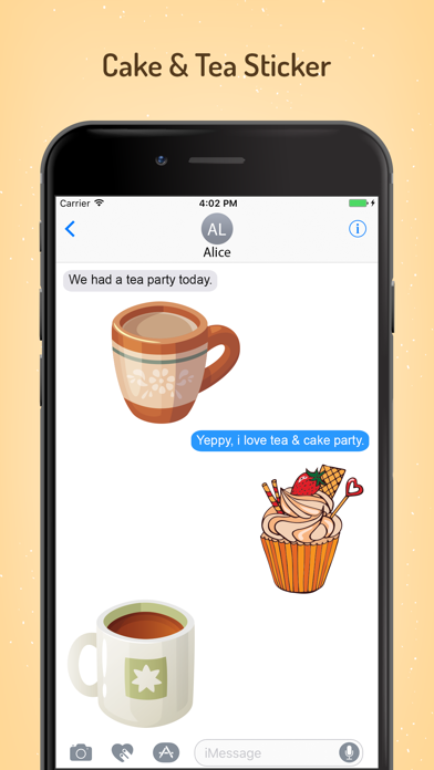 How to cancel & delete Appetizing Cake & Tea Stickers from iphone & ipad 4