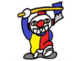 Enjoy Scary Clown cartoon stickers for iMessage