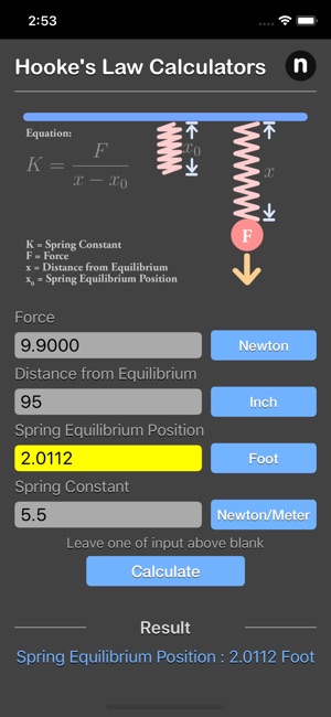 Hooke Law Calculator(圖6)-速報App