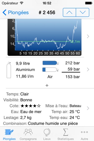 Dive Log screenshot 3