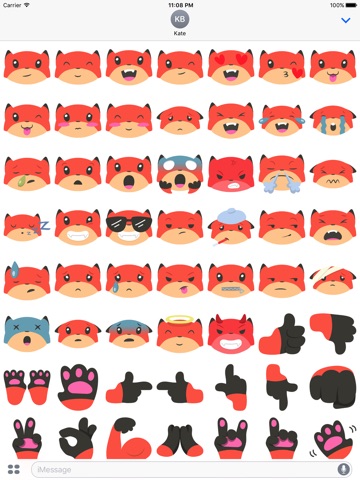 Fox Emojis screenshot 3