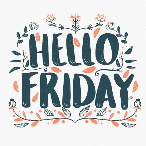 Friday Hello Stickers I love Fridays icon