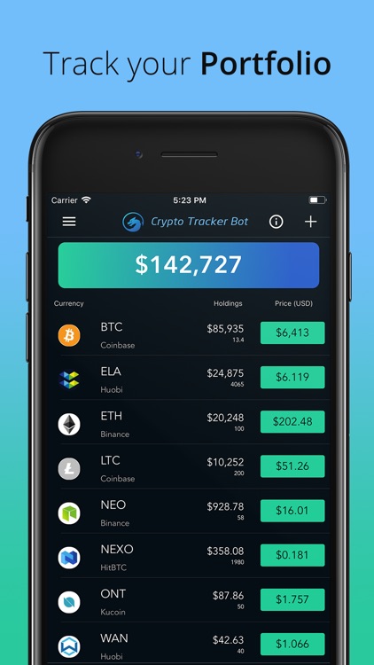Crypto Tracker Bot & Portfolio screenshot-4