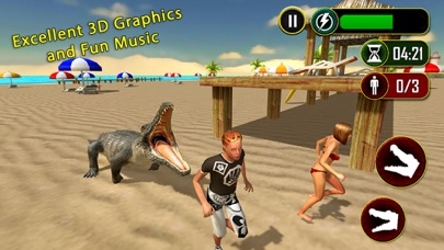 Wild Crocodile Beach Attack screenshot 2