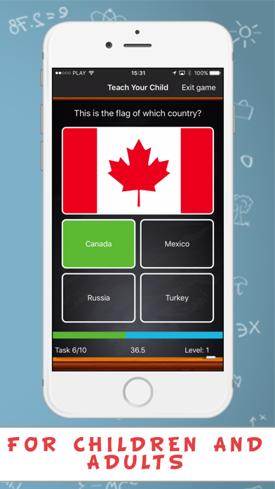Teach Your Child Quiz - Flags screenshot 3