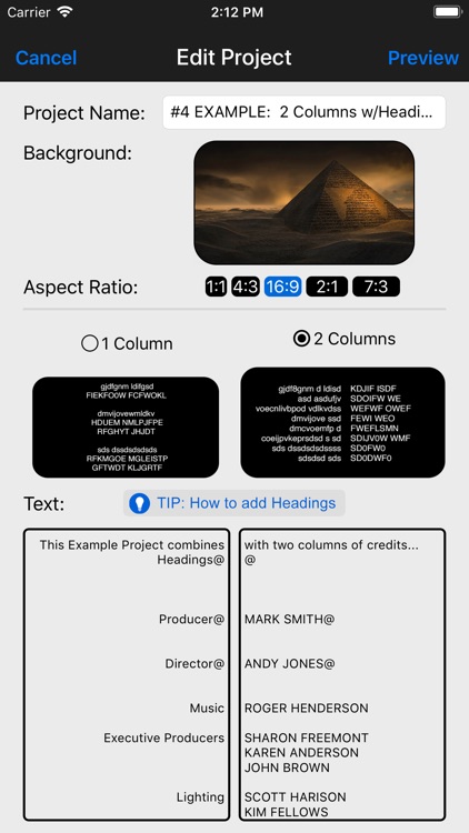Scrolling Credits Pro
