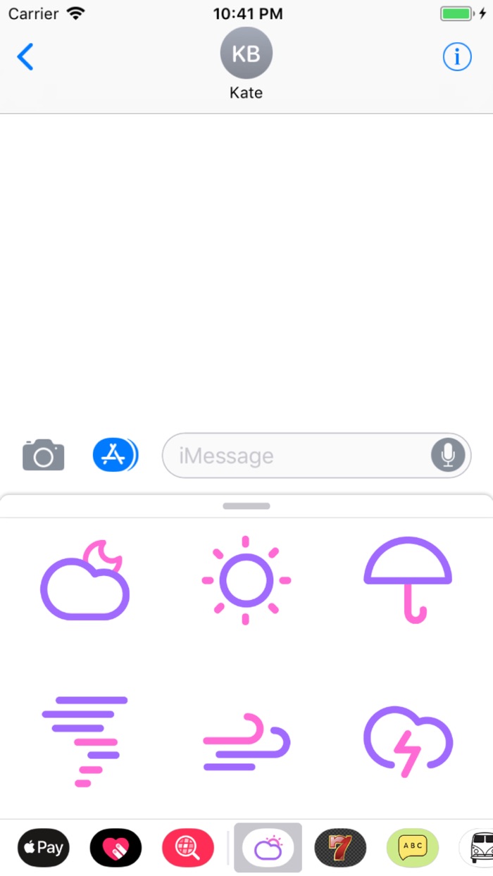 Minimal Weather Stickers