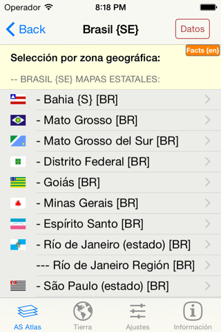 mapQWIK SA - South America Zoomable Atlas screenshot 2