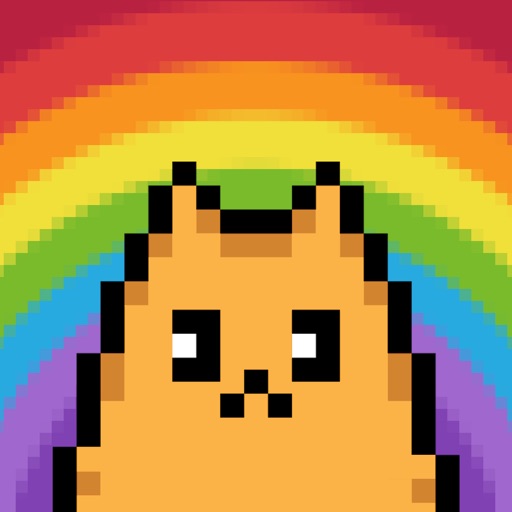 Pixel Cat - Color by Number