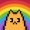 Improve your mood by helping Pixel Cat to color scenes