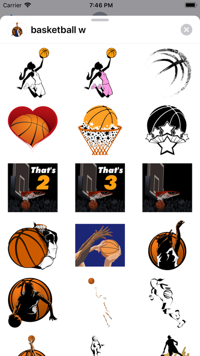Women's Basketball Stickers screenshot 4