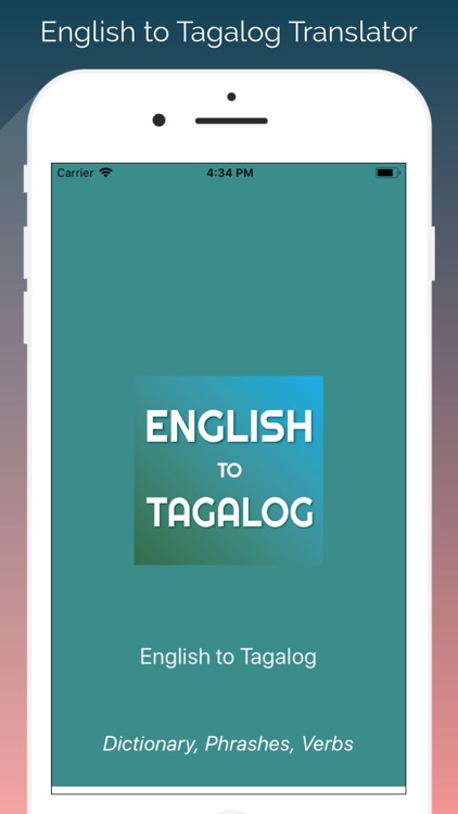 English-Tagalog Translator