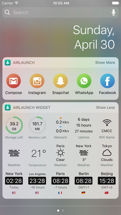 AirLaunch - Launcher Widget