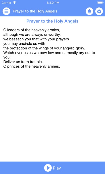 Prayer To The Holy Angels