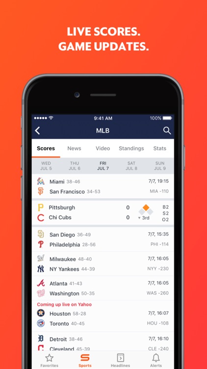 Yahoo Sports: Football, Baseball, and Basketball