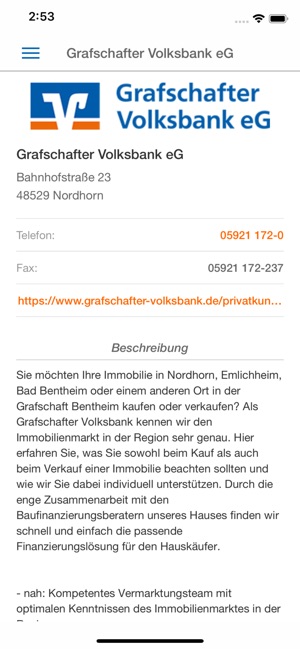 Grafschafter Volksbank Immo(圖2)-速報App