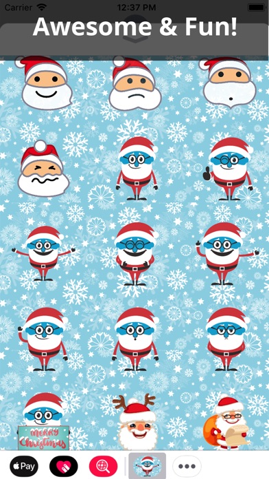 HoHo Emojis - Santa Stickers screenshot 3
