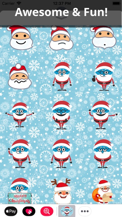 HoHo Emojis - Santa Claus screenshot 3