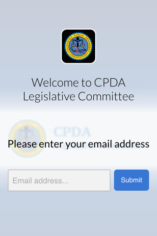 CPDA Legislative Committee screenshot 2