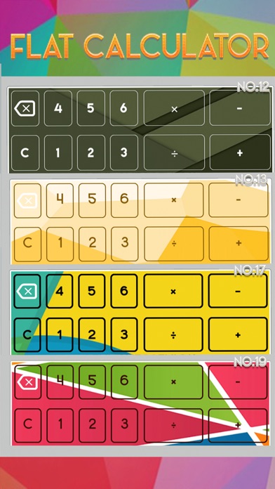 Calculator in Flat Design screenshot 2