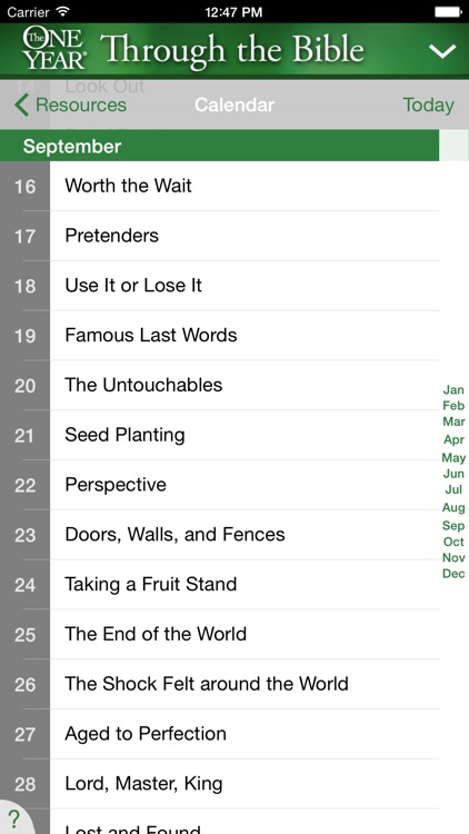 One Year® Thru the Bible Devo