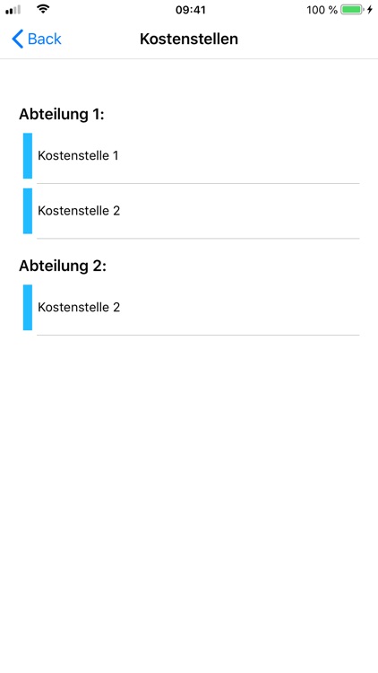 FlowTIQ Kostenstellen Logbuch