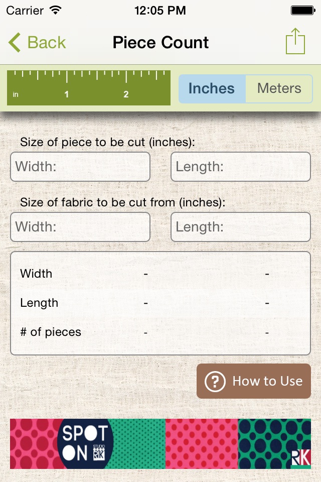 QuiltingCalc screenshot 4