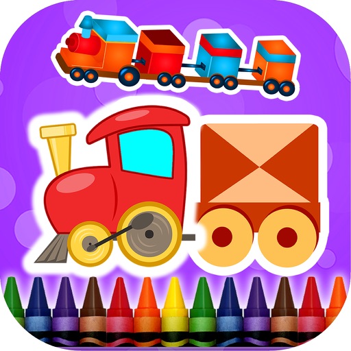 Coloring Book Trains icon