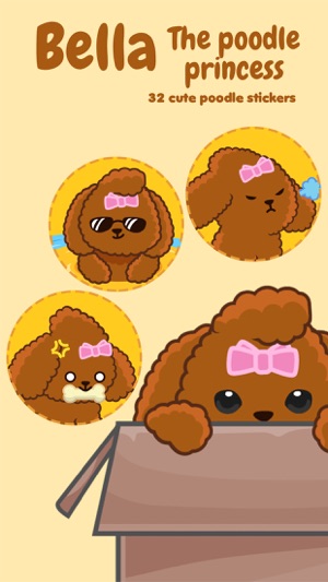 Bella The Princess Poodle Sticker