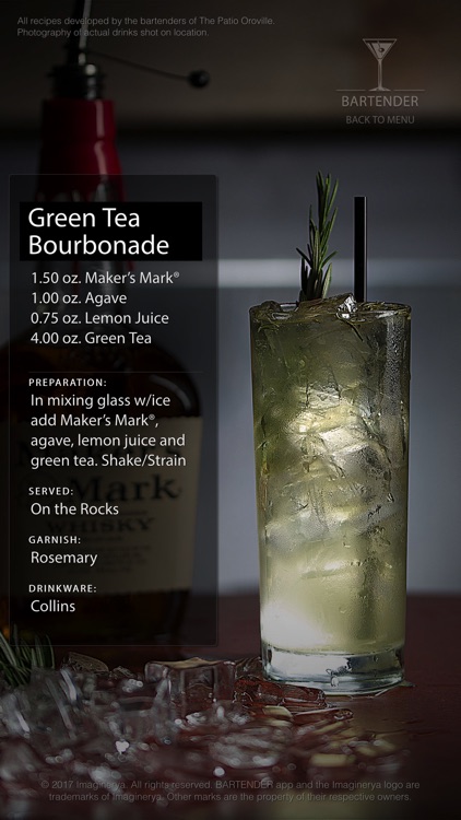 my Bartender app