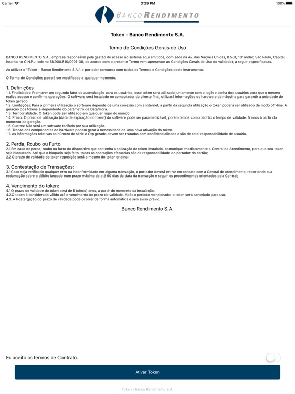iPad Image of Token Rendimento