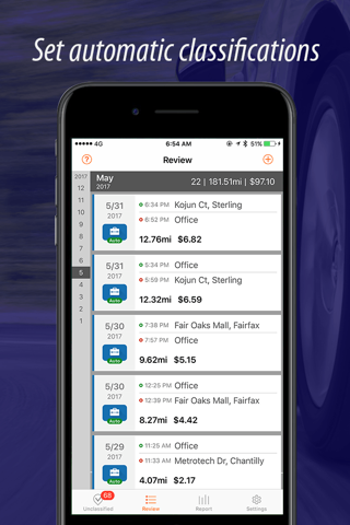 Auto Mileage Tracker Log screenshot 2