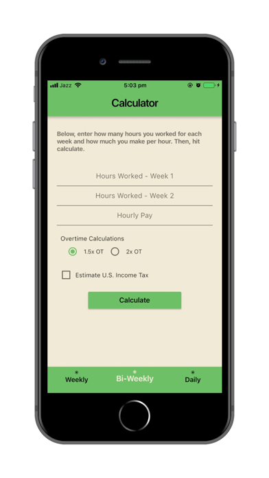 Simple Overtime Calculator screenshot 2