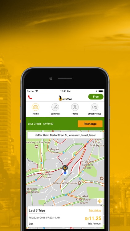 GetUpTaxi Driver
