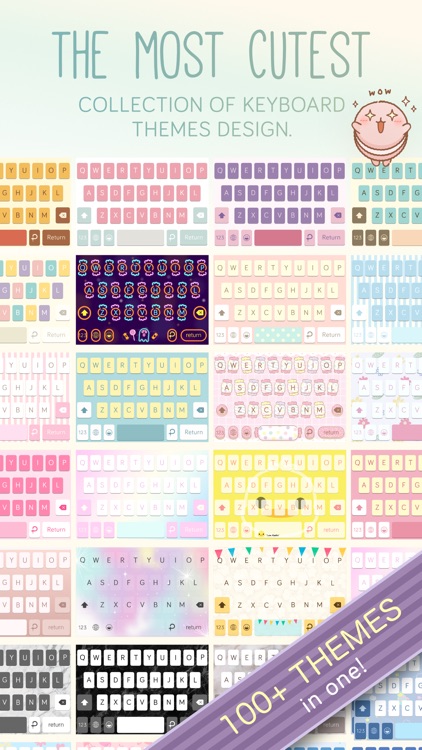 Pastel Keyboard Themes Color screenshot-4